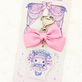 My Melody & Little Twin Stars x DOLLY MIX Ribbon Acrylic Key Chain My Melody
