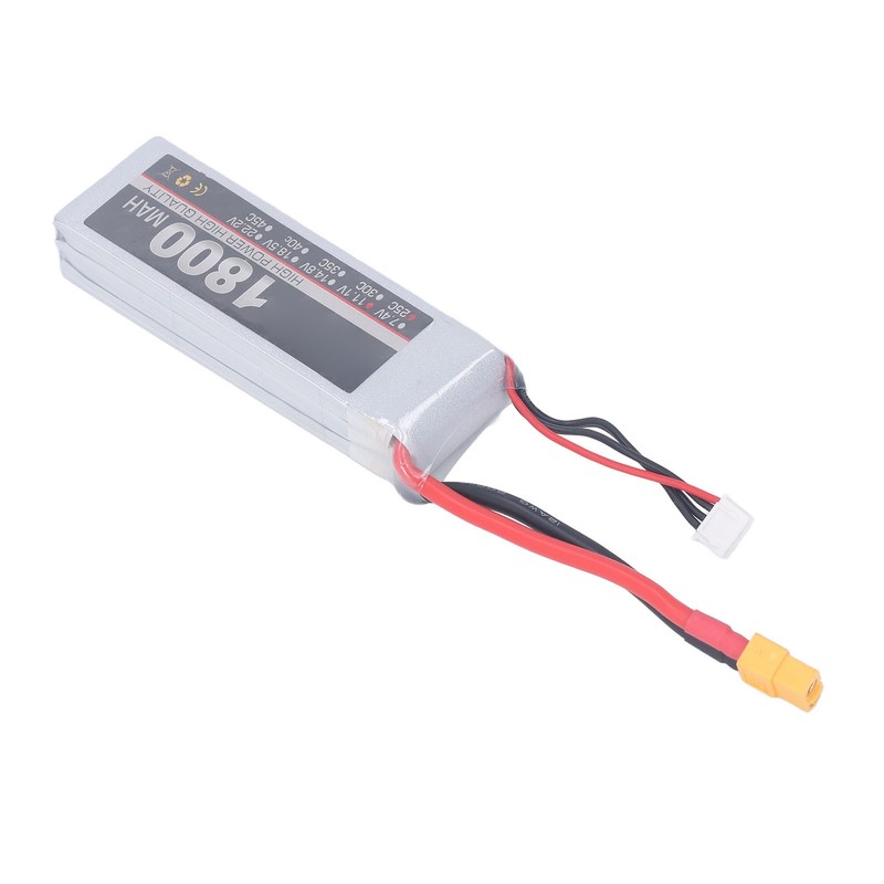 LiPo Battery Pack 11.1V 3S 1800mAh 25C Rechargeable LiPo Battery