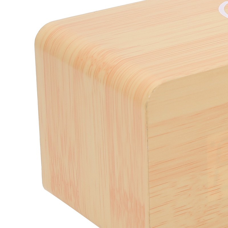 Wooden Clock Alarm Mobile Phone Wireless Charging Wood Voice Control