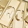 Stencils Set of Pp Brass Locking Stencils - Letters 1in