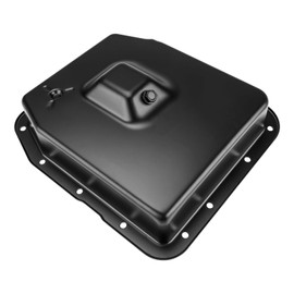 Torchbeam Transmission Oil Pan with Drain Plug, 265-813 Replacement for 4R70W 4R75W 4R75E AOD-E Transmission, Ford F-150, Crown Victoria, Expedition, Mustang, Mercury Cougar