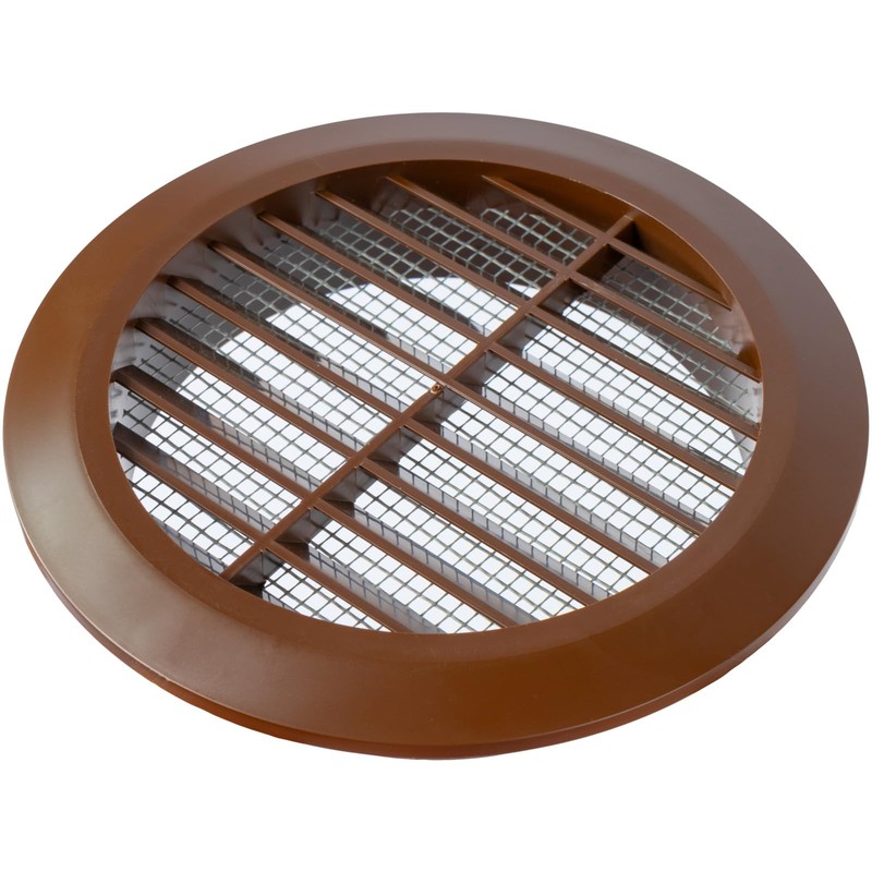 Vent Systems - Pack of 2-4'' Inch Brown Soffit Vent
