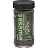 Spicely Organic Sesame Seeds Black Whole 2.00 Ounce Jar Certified