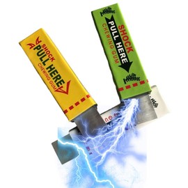 3 PCS Shocking Gums for Amazing Funny Gag Prank Realistic Joke in Party Time/A Favorite Classic Prank Stuff(Yellow,Green and White Colour)