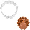 R&M Turkey 3.5" Tinplated Cookie Cutter, Silver