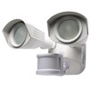 Nuvo 65/217 LED Dual-Head Security Light, 4000K, Motion Sensor, White