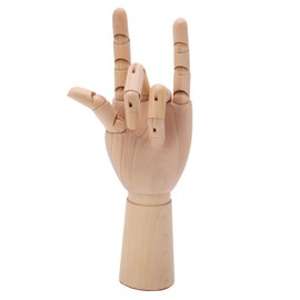 Wooden Hand Model Movable Flexible Durable Wood Wide Application Wooden Mannequin Hand for Decor Photography Toy