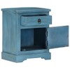 vidaXL Bedside Table - Nightstand with Storage - Solid Mango