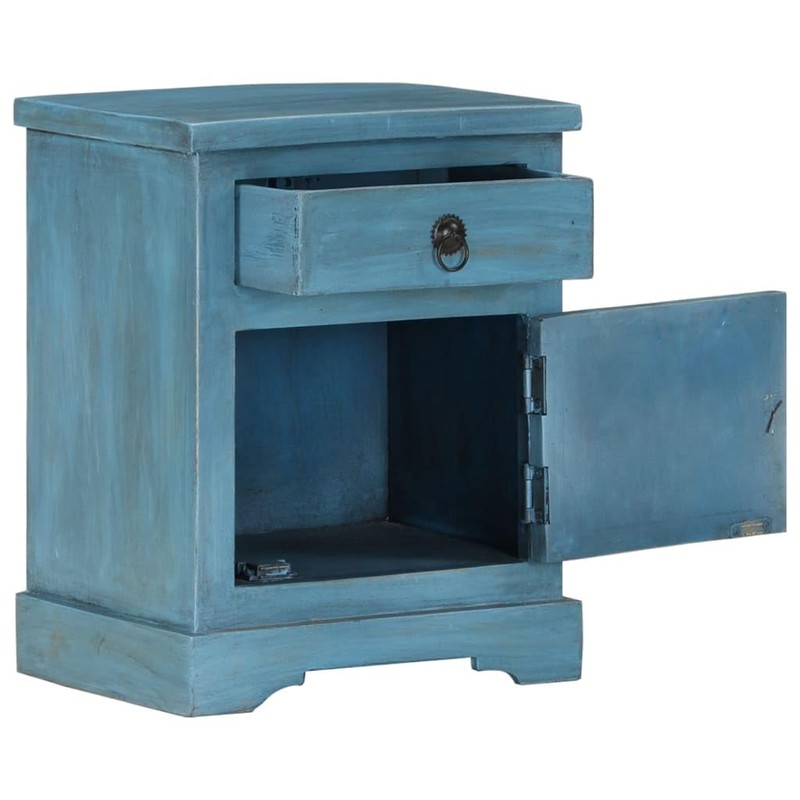vidaXL Bedside Table - Nightstand with Storage - Solid Mango