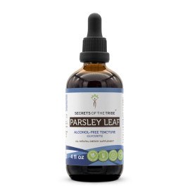 Secrets of the Tribe Parsley Leaf Alcohol-Free Liquid Extract, Parsley Petros...