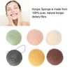 6 Color Water Drop 100% Konjac Wash Face Flutter Natural