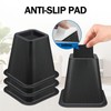 ANNKUT 6 Inch Heavy Duty Bed Risers, Furniture Risers for