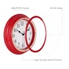 Topkey Silent Wall Clock Kitchen 9 Inch Retro Non-Ticking Decorative