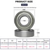 10 PCS 6203-ZZ Double Metal Seal Deep Groove Ball Bearings,
