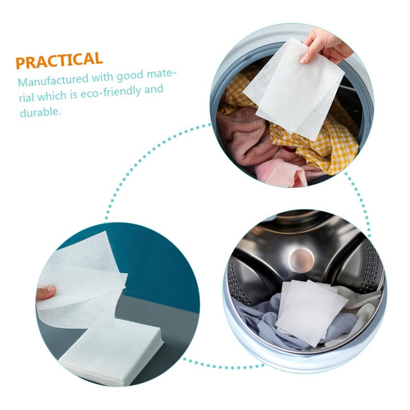 NOLITOY Bsorbing Laundry Sheets 48 Pack Dye Proof Absorption Sheet