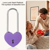 PATIKIL 3.9 Inch Love Locks Heart Padlock with Key Set,