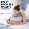 Ergonomic Prone Reading Pillow with Removable Headrest, Memory Foam Stomach-Lying