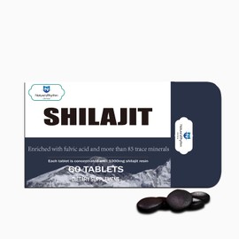 Maximum Potency Pure Shilajit Tablets, Organic Shilajit for Men, Contains 85+ Trace Minerals and Fulvic Acid, Replenishes Energy, Promotes Metabolism, and Improves Immunity