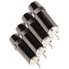 4pcs RCA Sound Plug Silver Plated RCA Male Plug Connector