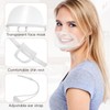 LALAFINA 20pcs Reusable Plastic Clear Masks Anti-Fog Chef Masks Open