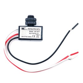CENPEK AC 120-277V Photoelectric Switch Dusk to Dawn Button Flush Mount Photo Control Eye Switch Light Photocell Sensor-NK-301F
