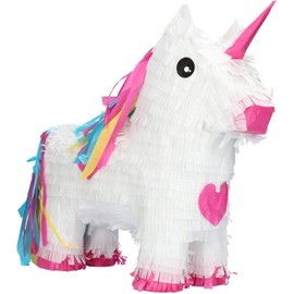 Folat 65834 Pinata Unicorn Rainbow Bday, White