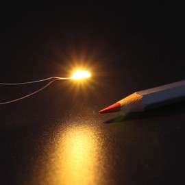 Eve Model CD0603Y SMD 0603 Chip LED Yellow with 30 Wires with Resistance for Train Model, Railway Model, Building Model, Lighting Decoration, Diorama