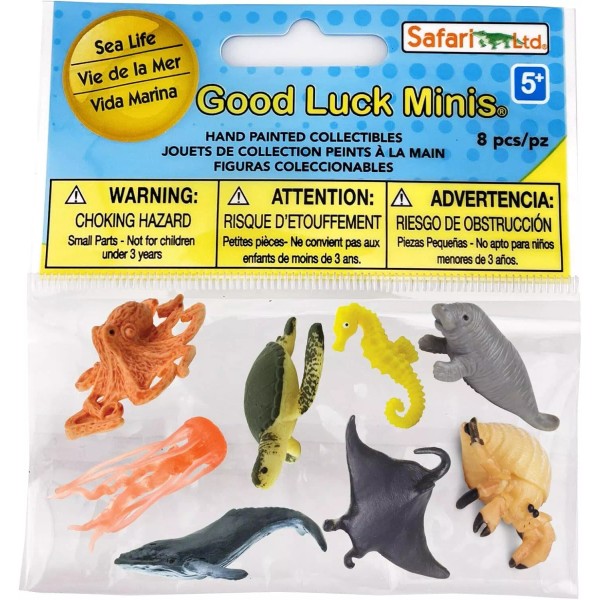Safari Ltd Good Luck Minis Sea Life Fun Pack 8