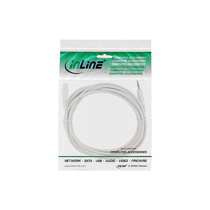 INLINE Jack Extension 3.5 mm Stereo Jack Plug / Socket
