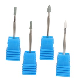 jojofuny 4Pcs Nail Art Grinding Heads Professional Manicure Drill Bits Durable Material Replacement Tools for Electric Nail Drill for Salon Home Use