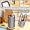 2PC Tumbler Lid Organizer，Detachable Yeti Lid Organizer Holds Up To