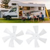 2pcs 6 Inch RV Vent Fan Blade High Efficiency RV