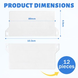 KASURE 12 PCS Vertical Blind Weights, 89mm White Vertical Blinds Slats Repair Parts Accessories Durable Replacement Spares for Window Blinds Suitable for Offices flats and Homes