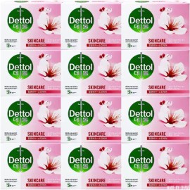 Dettol 데톨 항균비누 스킨케어 100g x 12개,세안 세수 바디 [데톨 향균 오리지날 비누 x 12개] Dettol Antibacterial Soap Skincare 100g x 12, Facial Cleansing Body [Dettol Antibacterial Original Soap x 12]
