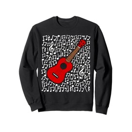 Ukulele Musical Notes Ukulelist Music Teacher Musician Sweatshirt