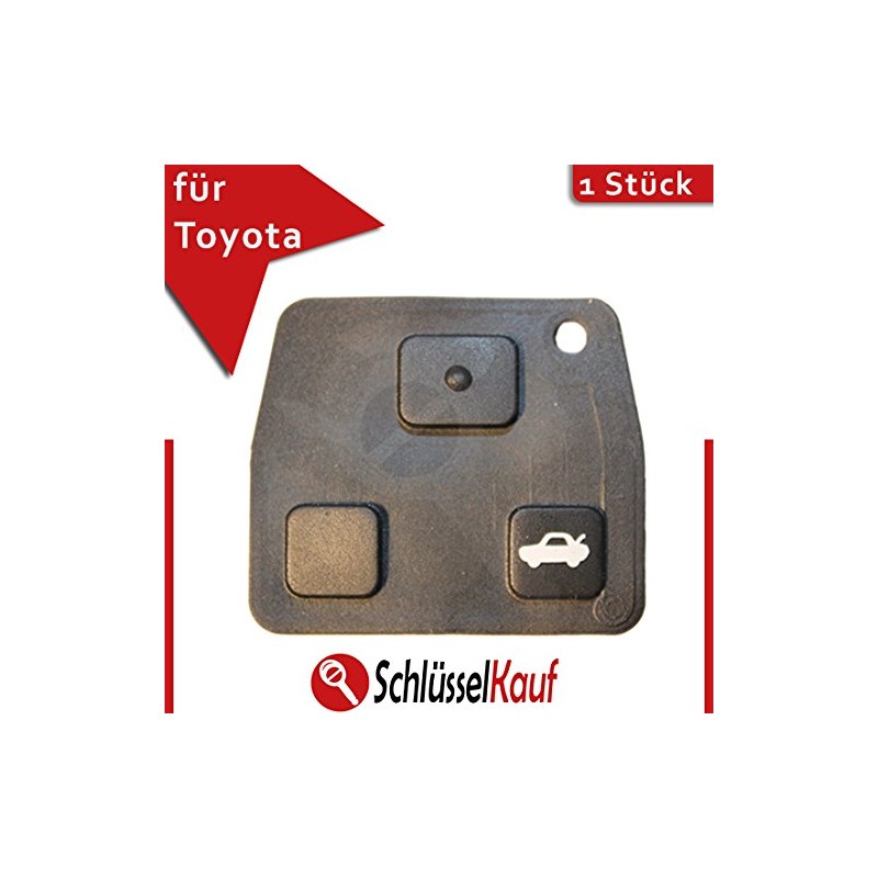 KONIKON Keypad 3 Buttons Rubber Replacement Key Shell Remote Control