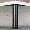 KMERCE 4 Pieces Furniture Feet Black Metal Modern Table Legs