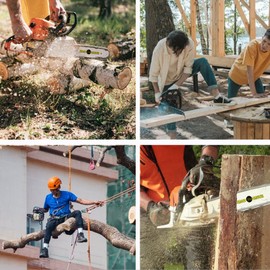 Chainsaw Chain 2pcs for Chain Saw 16 Inch (40cm) Bar，56 Drive Links，3/8" Pitch，Gauge 0.05"(1.3mm) ，Length 52cm，Saw Chain fits for Einhell GH-EC 2040, Hyundai, Makita, Ryobi, Oregon Tree Trimming