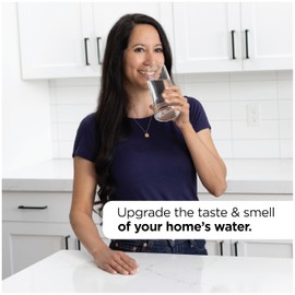 EcoPure Main Faucet Under Sink Inline Water Filtration System (EPWUFF1) | NSF Certified | Reduces Chlorine, Sediment & Cysts | No Additional Faucet Required