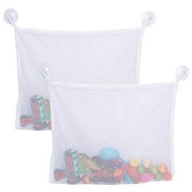 2 Pcs Bath Toy Storage, Bath Toy Tidy, Bathroom Toy Storage, Bath Toy Net, Bath Toy Organiser, Keep Bathroom Neat and Tidy, Ensure Quick Drying to Prevent Mold and Mildew