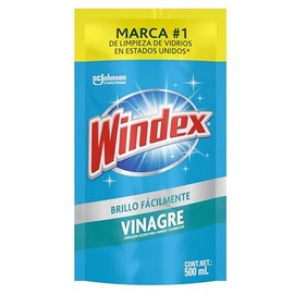 Windex Brillo Fcilmente Vinagre, Limpiador Lquido para Superficies de Vidrios, Brillo Espetacular y Gentil 500 ml                                     