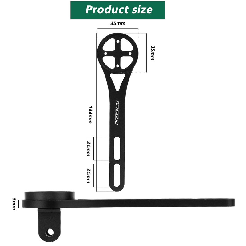 Quixotical Out Front GPS Computer Handlebar Mount, Integrated Aero Handlebar