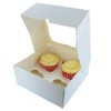 White 4 Cupcake/Muffin Box