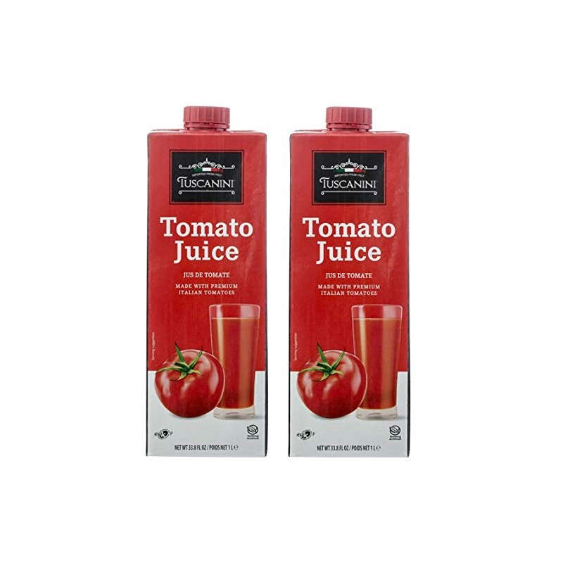 Tuscanini Premium Italian Tomato Juice 33.8oz (2 pack) | Not