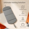 Foldable Hanging Ironing Board with Hook, 36x16 in, Gray