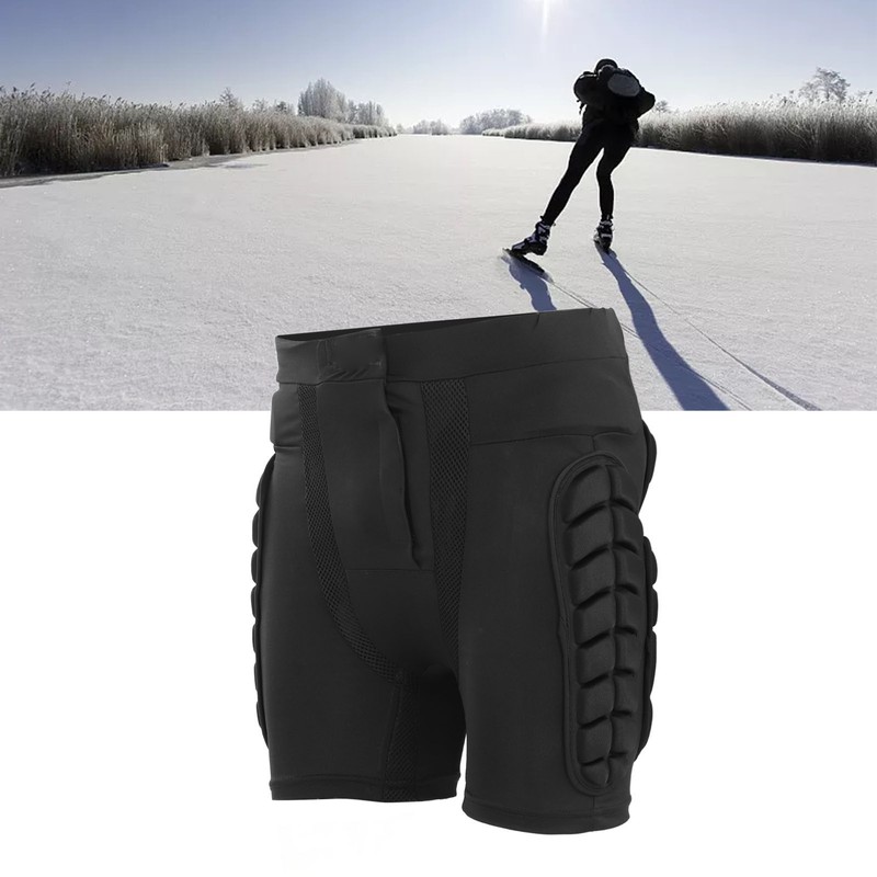 Hip Pad Protector Cotton Polyester EVA Adjustable Sports Padded Shorts