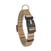 YUDOTE Soft Dog Collar, Fabric Wrapped Checked Collars, Non-Irritating for