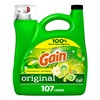 Gain Liquid Laundry Detergent, Original Scent, 154 fl oz, 107
