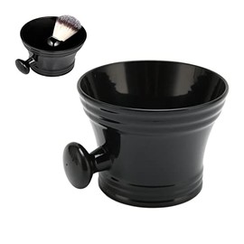 Cuenco para Crema de Afeitar, Kit de Afeitado Hecho a Mano conGrande, Cuenco para Jabón de Afeitar de Gran Capacidad con Agarre Cómodo, Taza de Afeitar Portátil para Barbería y