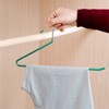 Roellgs 10-pack slacks rack, space-saving metal hanger, rubber coating, non-slip,